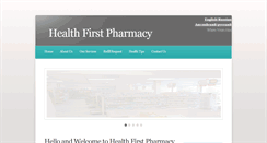 Desktop Screenshot of healthfirstpharmacy.us