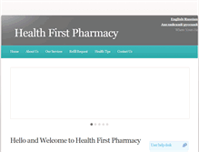 Tablet Screenshot of healthfirstpharmacy.us